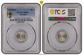 1941(m) 3D KM-37  Ag MS64