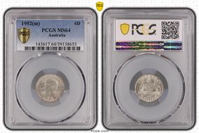 1952(m) 6D KM-45  Ag MS64