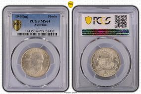 1944(m) Florin KM-40  Ag MS64