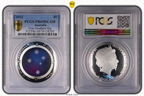 2012 $5 Crux Southern Sky Colorized PR69DCAM