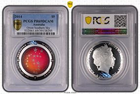 2014 $5 Orion Southern Sky Colorized PR69DCAM