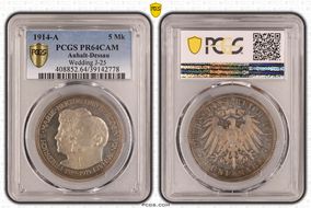 1914-A 5 Mk Wedding J-25 PR64CAM