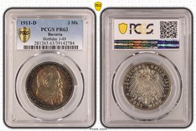 1911-D 3 Mk Birthday J-49 Ag PR63