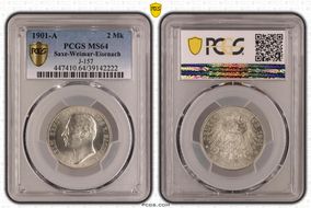 1901-A 2 Mk J-157 MS64