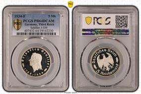 1934-F 5 Mk Schiller J-359 PR64DCAM