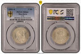 1891-A 2 Mk J-70 MS64