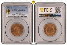 1893-A 5C Gad-157a F-118 MS66RD