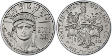 2006-W $25 Burnished St. of Liberty First Strike SP70