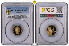 1988 $2 PR69DCAM