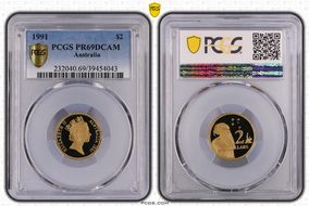 1991 $2 PR69DCAM