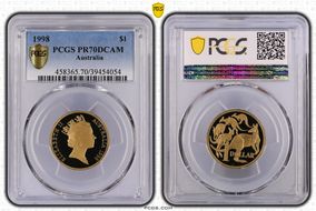 1998 $1 PR70DCAM
