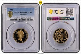 1991 $1 PR69DCAM