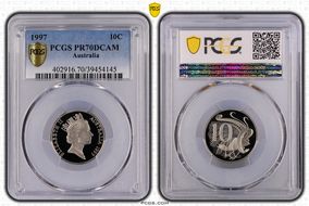 1997 10C PR70DCAM