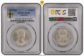 1957(m) Florin AU58