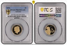 2001 $2 PR69DCAM