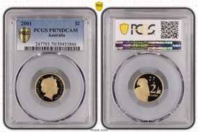 2001 $2 PR70DCAM