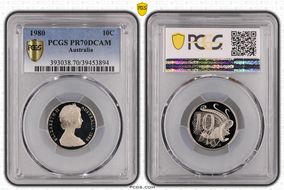 1980 10C PR70DCAM