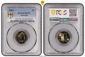 2003 $2 MS70