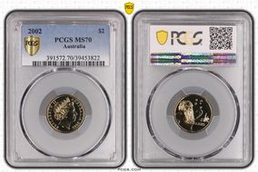 2002 $2 MS70