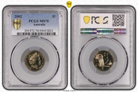 2002 $2 MS70