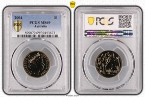 2004 $1 MS69