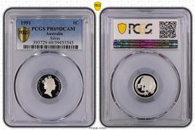 1991 1C Silver PR69DCAM