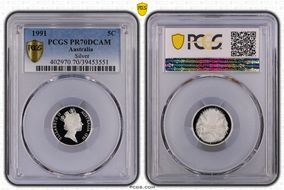 1991 5C Silver PR70DCAM