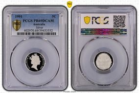 1991 5C Silver PR69DCAM