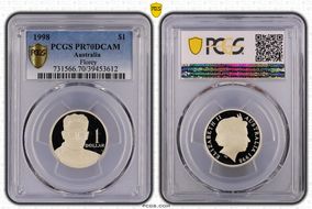 1998 $1 Howard Florey Centenary Ag PR70DCAM