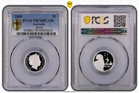 2008 $2 Silver PR70DCAM