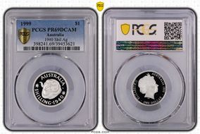 1999 $1 1940 Shil Ag PR69DCAM