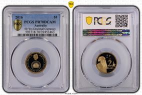 2016 $2 50 Yrs Decimal Currency PR70DCAM