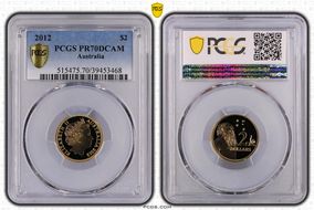 2012 $2 PR70DCAM