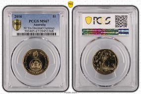 2016 $1 50 Yrs Decimal Currency MS67