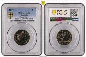 2019 $1 Panda Privy Al-Bronze MS67