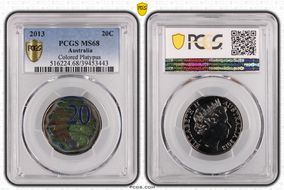 2013 20C Colorized Platypus MS68