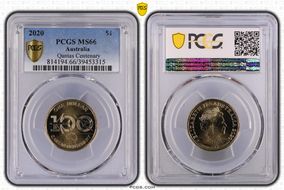 2020 $1 Qantas Centenary MS66