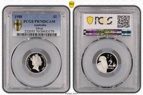 1988 $2 Silver PR70DCAM