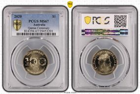 2020 $1 Qantas Centenary MS67