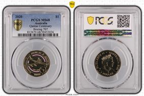 2020 $1 Qantas Centenary Boeing 707 MS68