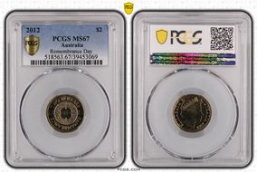 2012 $2 Remembrance Day MS67