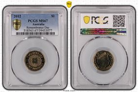 2012 $2 Remembrance Day MS67