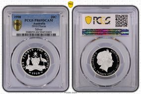 1998 20C 1910 Florin Silver PR69DCAM
