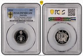 2016 10C 50 Yrs Decimal Currency PR70DCAM