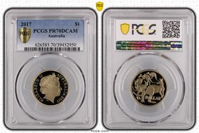2017 $1 PR70DCAM