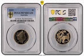 2015 $1 PR70DCAM