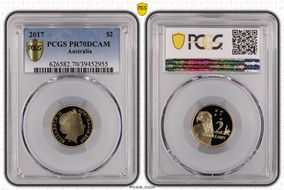 2017 $2 PR70DCAM