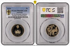 2016 $1 50 Yrs Decimal Currency PR69DCAM