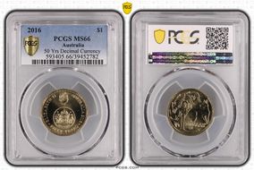 2016 $1 50 Yrs Decimal Currency MS66