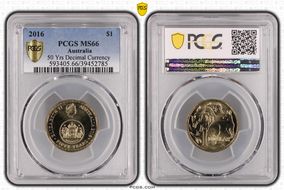 2016 $1 50 Yrs Decimal Currency MS66